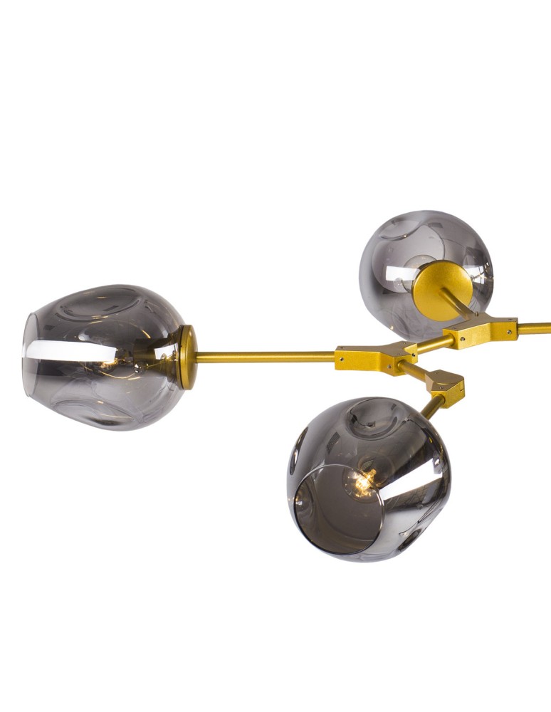 Step into Design Lampa wisząca MODERN ORCHID-9 złoto - szara 150cm Step into Design Lampa wisząca MODERN ORCHID-9 złoto - szara 150cm
