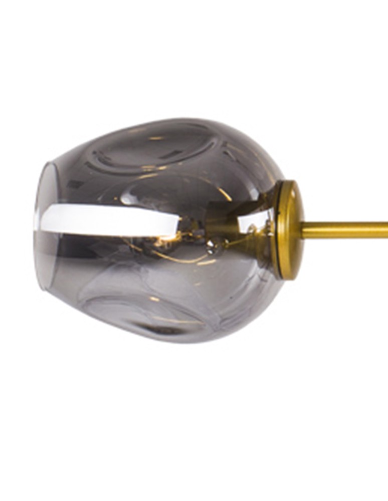 Step into Design Lampa wisząca MODERN ORCHID-9 złoto - szara 150cm Step into Design Lampa wisząca MODERN ORCHID-9 złoto - szara 150cm