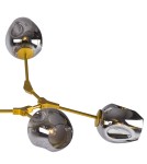 Step into Design Lampa wisząca MODERN ORCHID-9 złoto - szara 150cm Step into Design Lampa wisząca MODERN ORCHID-9 złoto - szara 150cm