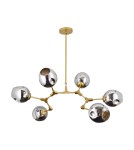 Step into Design Lampa wisząca MODERN ORCHID-9 złoto - szara 150cm Step into Design Lampa wisząca MODERN ORCHID-9 złoto - szara 150cm