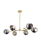 Step into Design Lampa wisząca MODERN ORCHID-9 złoto - szara 150cm Step into Design Lampa wisząca MODERN ORCHID-9 złoto - szara 150cm