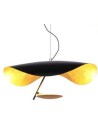 Step into Design Lampa wisząca ENIGMA LED czarno złota 40cm