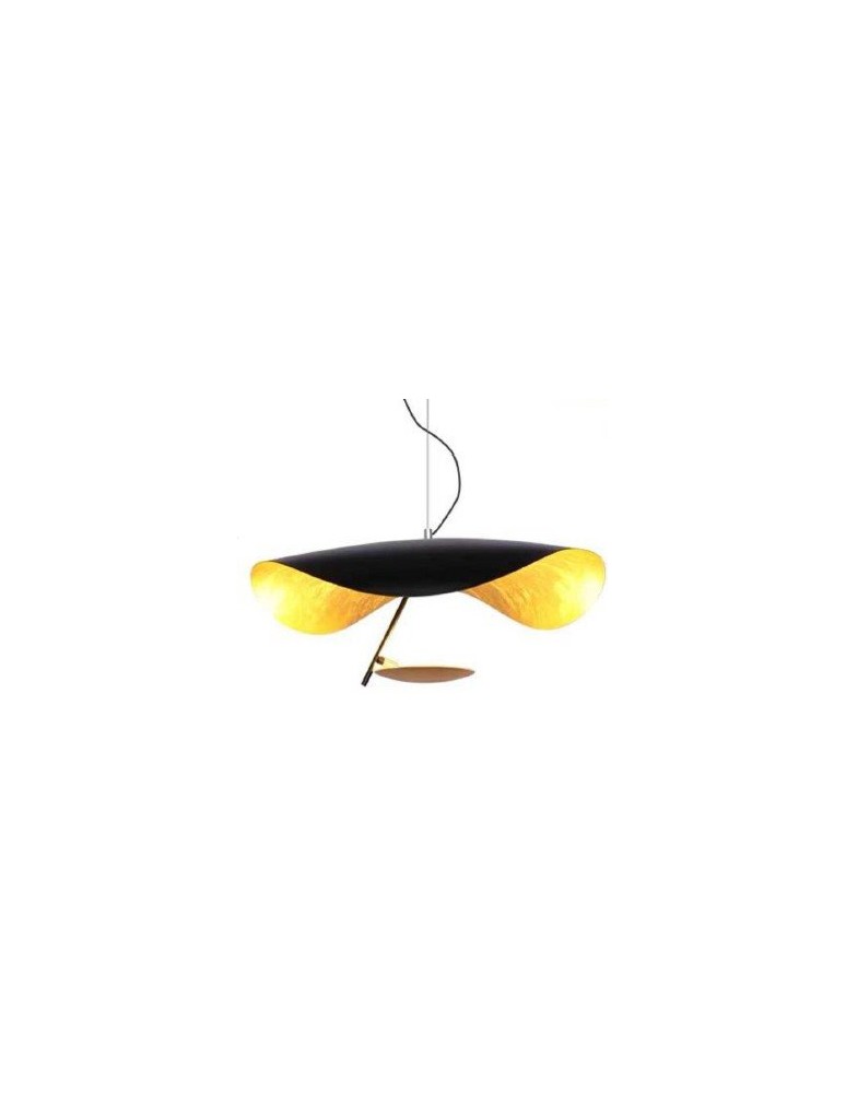 Step into Design Lampa wisząca ENIGMA LED czarno złota 60cm Step into Design Lampa wisząca ENIGMA LED czarno złota 60cm