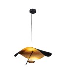 Step into Design Lampa wisząca ENIGMA LED czarno złota 60cm Step into Design Lampa wisząca ENIGMA LED czarno złota 60cm