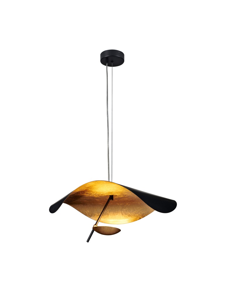 Step into Design Lampa wisząca ENIGMA LED czarno złota 60cm Step into Design Lampa wisząca ENIGMA LED czarno złota 60cm