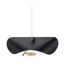 Step into Design Lampa wisząca ENIGMA LED czarno złota 60cm Step into Design Lampa wisząca ENIGMA LED czarno złota 60cm