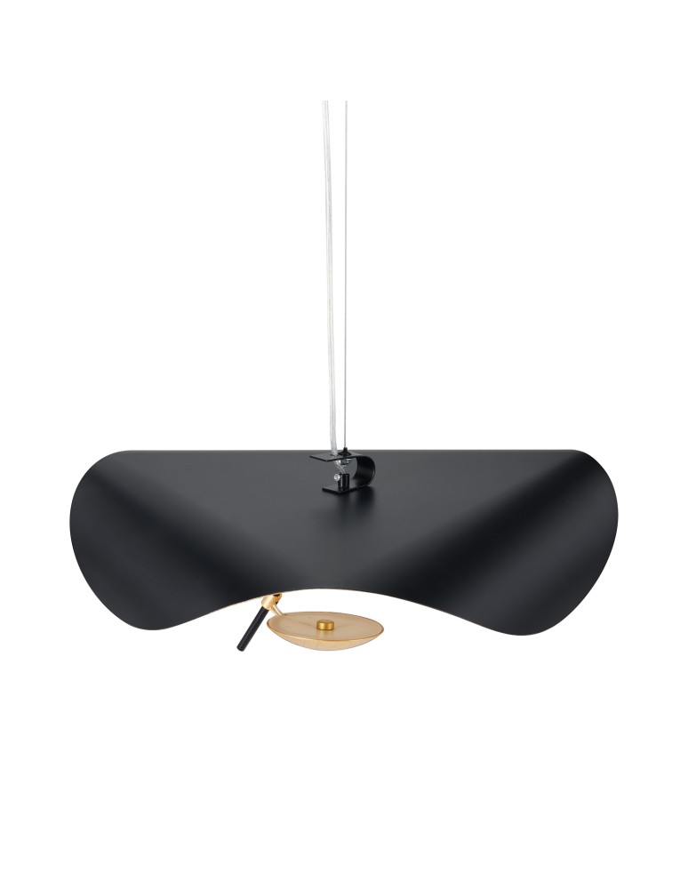 Step into Design Lampa wisząca ENIGMA LED czarno złota 60cm Step into Design Lampa wisząca ENIGMA LED czarno złota 60cm