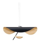 Step into Design Lampa wisząca ENIGMA LED czarno złota 60cm Step into Design Lampa wisząca ENIGMA LED czarno złota 60cm