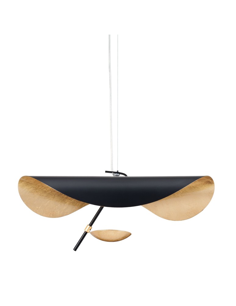 Step into Design Lampa wisząca ENIGMA LED czarno złota 60cm Step into Design Lampa wisząca ENIGMA LED czarno złota 60cm