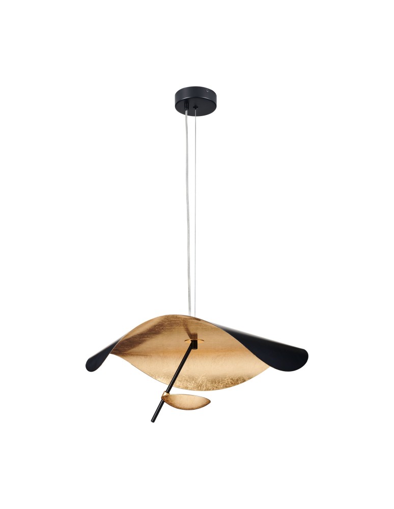 Step into Design Lampa wisząca ENIGMA LED czarno złota 60cm Step into Design Lampa wisząca ENIGMA LED czarno złota 60cm