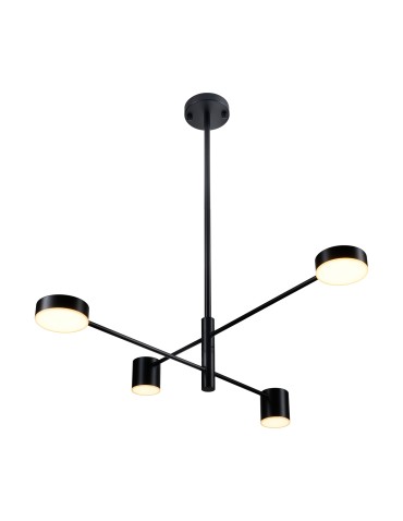 Step into Design Lampa wisząca CLEX - 4P LED czarna 100cm
