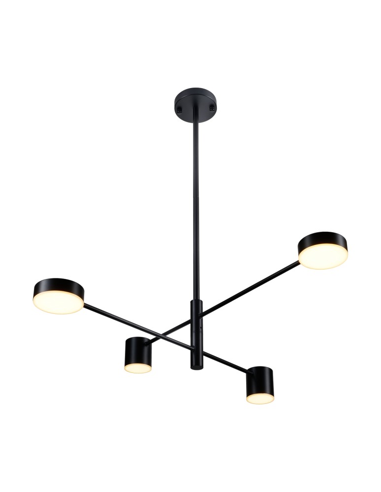 Step into Design Lampa wisząca CLEX - 4P LED czarna 100cm