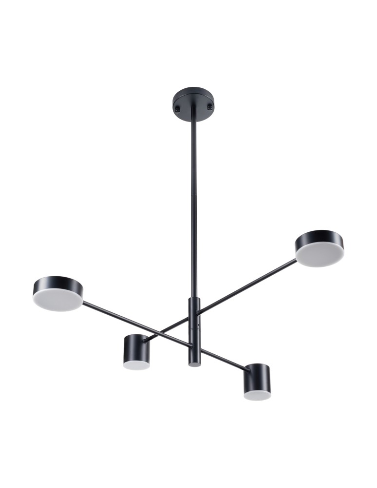 Step into Design Lampa wisząca CLEX - 4P LED czarna 100cm
