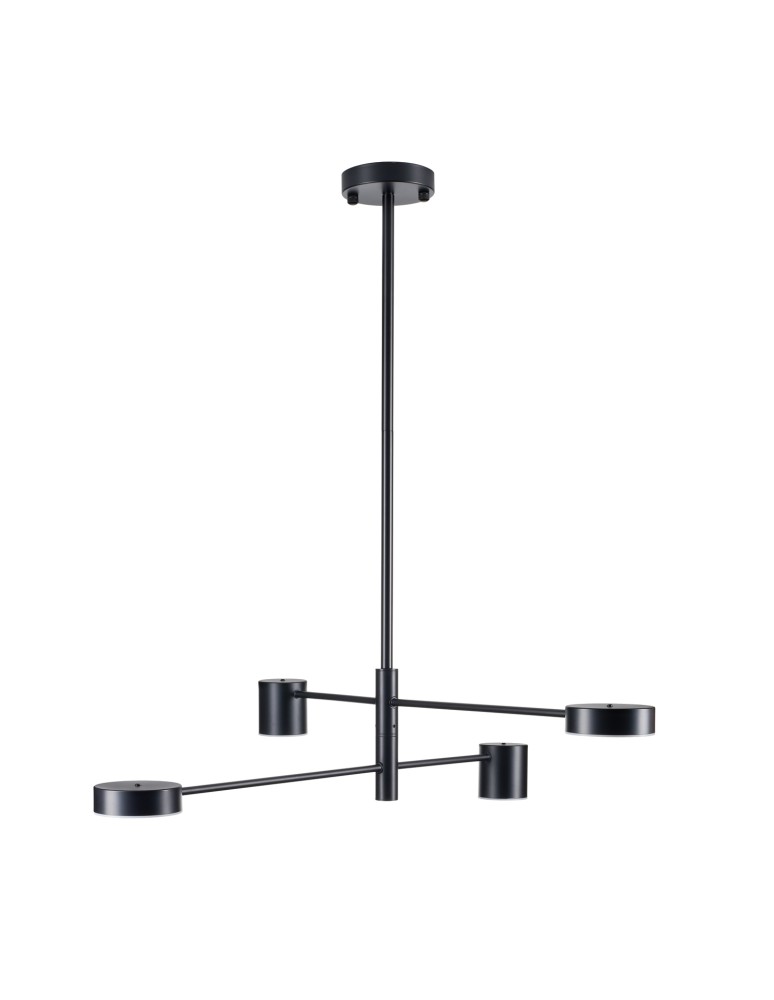 Step into Design Lampa wisząca CLEX - 4P LED czarna 100cm