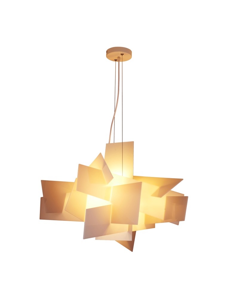 Step into Design Lampa wisząca FAME biała 65cm Step into Design Lampa wisząca FAME biała 65cm
