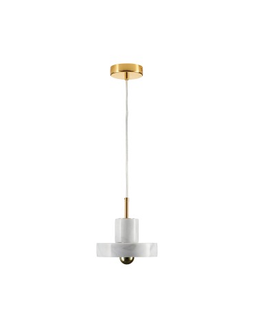 Step into Design Lampa wisząca UNIVERSO marmurowo złota 18cm