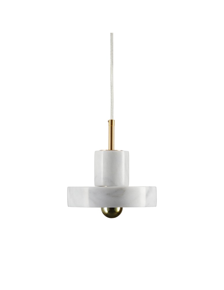 Step into Design Lampa wisząca UNIVERSO marmurowo złota 18cm