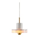 Lampy wiszące pojedyncze - Step into Design Lampa wisząca UNIVERSO marmurowo złota 18cm             - product 4
