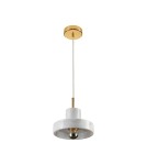 Lampy wiszące pojedyncze - Step into Design Lampa wisząca UNIVERSO marmurowo złota 18cm             - product 5