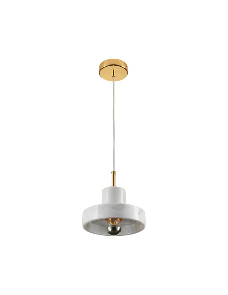 Step into Design Lampa wisząca UNIVERSO marmurowo złota 18cm