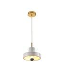 Lampy wiszące pojedyncze - Step into Design Lampa wisząca UNIVERSO marmurowo złota 18cm             - product 6