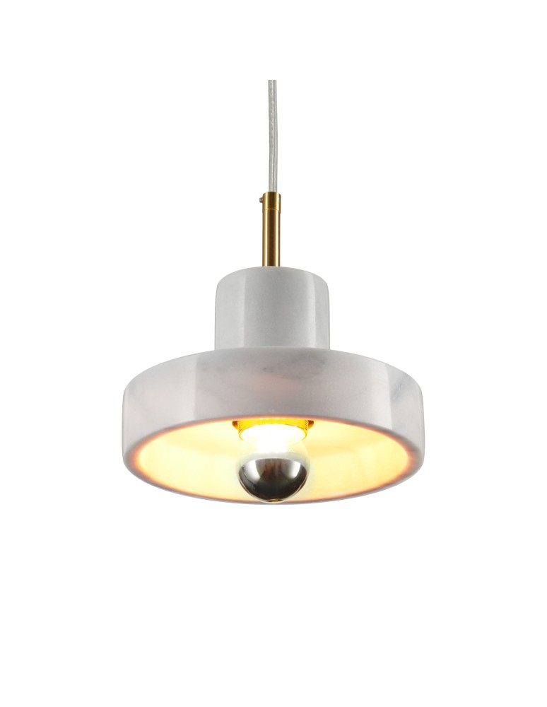 Step into Design Lampa wisząca UNIVERSO marmurowo złota 18cm