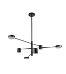 Step into Design Lampa wisząca CLEX - 6P LED czarna 100cm Step into Design Lampa wisząca CLEX - 6P LED czarna 100cm