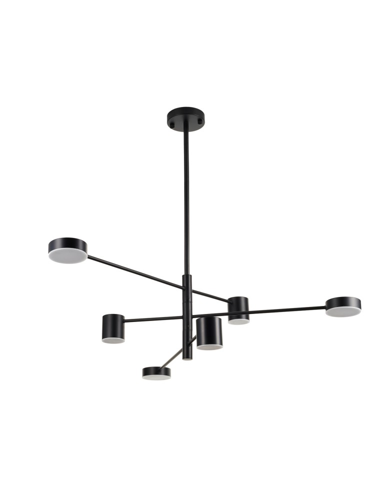 Step into Design Lampa wisząca CLEX - 6P LED czarna 100cm Step into Design Lampa wisząca CLEX - 6P LED czarna 100cm