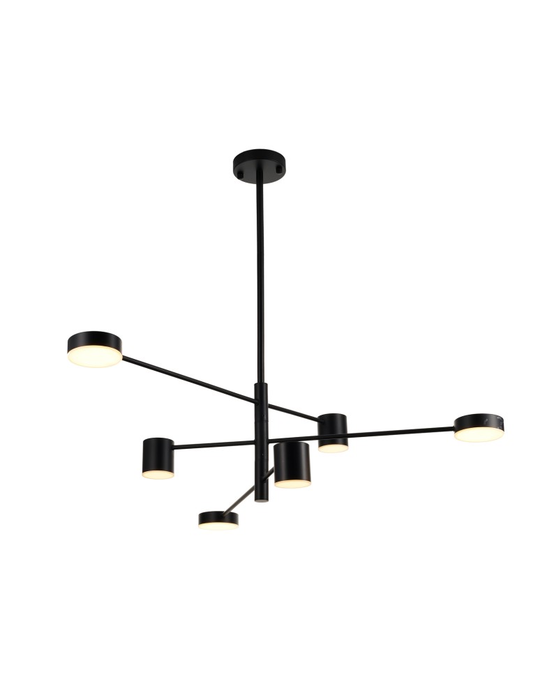 Step into Design Lampa wisząca CLEX - 6P LED czarna 100cm Step into Design Lampa wisząca CLEX - 6P LED czarna 100cm