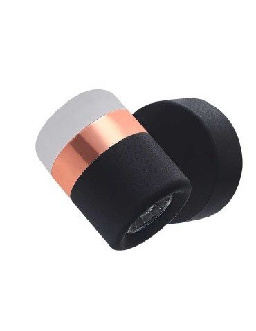 Step into Design Lampa ścienna POCCO LED czarna 16cm