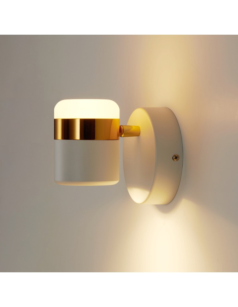 Step into Design Lampa ścienna POCCO LED biała 16cm