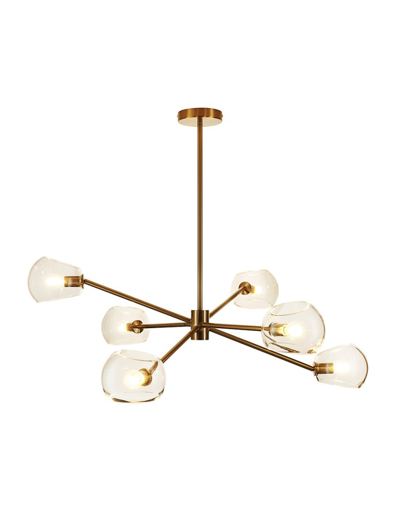 Step into Design Lampa wisząca COSMIC-6 złota 75cm Step into Design Lampa wisząca COSMIC-6 złota 75cm