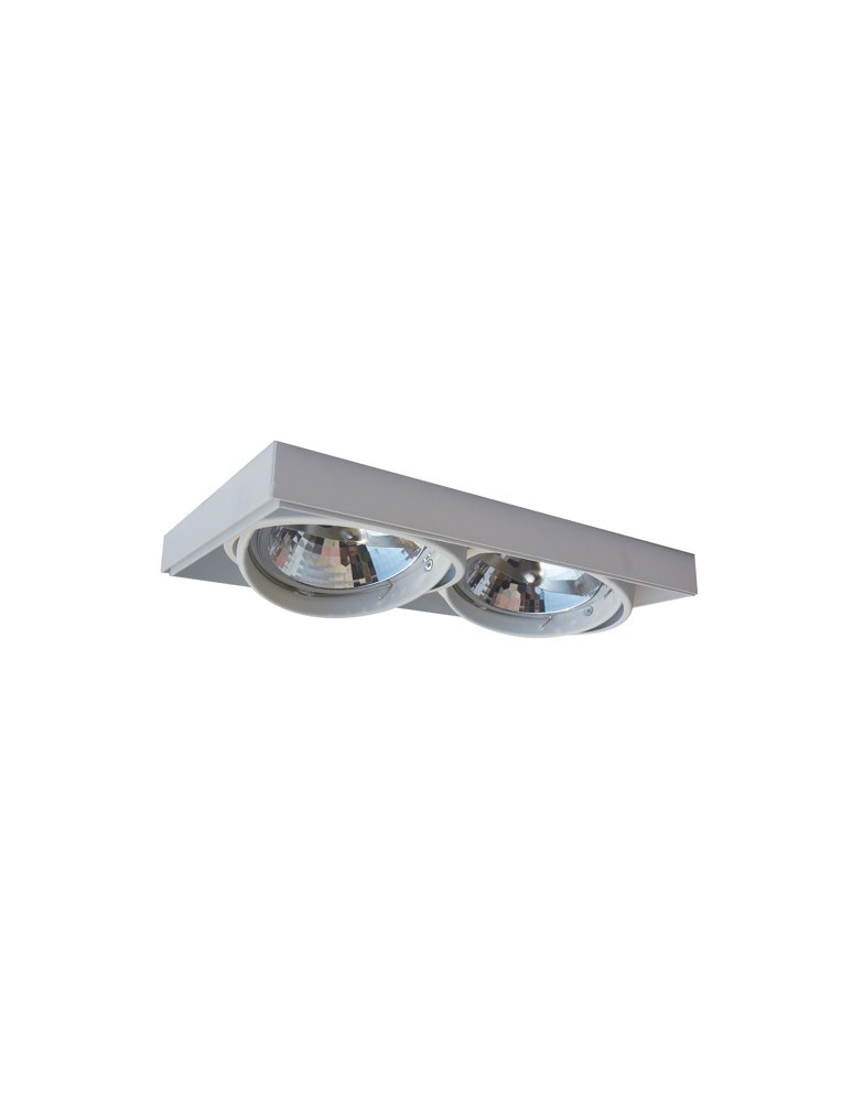 Lampy podtynkowe kwadratowe - Zuma Line ONEON DL 111-2 Biały 2xGU10/AR111 94364-WH - produkt kolory-swiatla.pl 1
