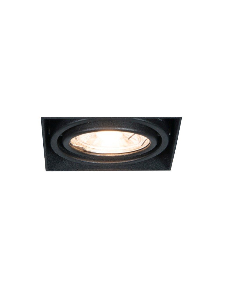 Lampy podtynkowe kwadratowe - Zuma Line ONEON DL 50-1 Czarny 1xGU10 94361-BK - produkt kolory-swiatla.pl 1