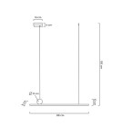 Moosee MOOSEE lampa wisząca WAND 80 złota (MSE010100133) Moosee MOOSEE lampa wisząca WAND 80 złota (MSE010100133)