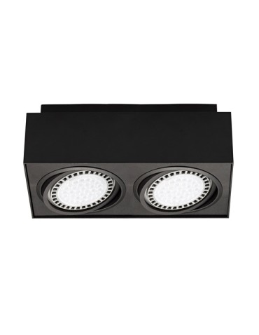 Zuma Line BOXY CL 2 Czarny 2xGU10/AR111 Sufitowa 20075-BK