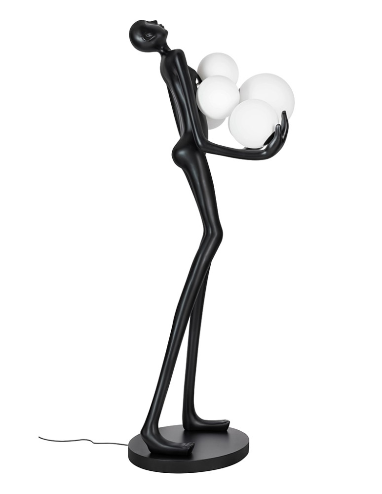King Home Lampa podłogowa HUMAN - włókno szklane, szkło (JL009)