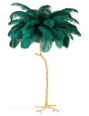 King Home Lampa podłogowa TIFFANY 175 zielona mosiądz / naturalne pióra (JL0019.GREEN) King Home Lampa podłogowa TIFFANY 175 zielona mosiądz / naturalne pióra (JL0019.GREEN)