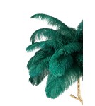 King Home Lampa podłogowa TIFFANY 175 zielona mosiądz / naturalne pióra (JL0019.GREEN) King Home Lampa podłogowa TIFFANY 175 zielona mosiądz / naturalne pióra (JL0019.GREEN)