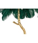 King Home Lampa podłogowa TIFFANY 175 zielona mosiądz / naturalne pióra (JL0019.GREEN) King Home Lampa podłogowa TIFFANY 175 zielona mosiądz / naturalne pióra (JL0019.GREEN)
