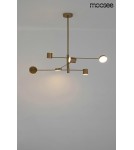 Lampy wiszące - Moosee MOOSEE lampa wisząca PIAZETTA złota (MSE010100124) - product 6