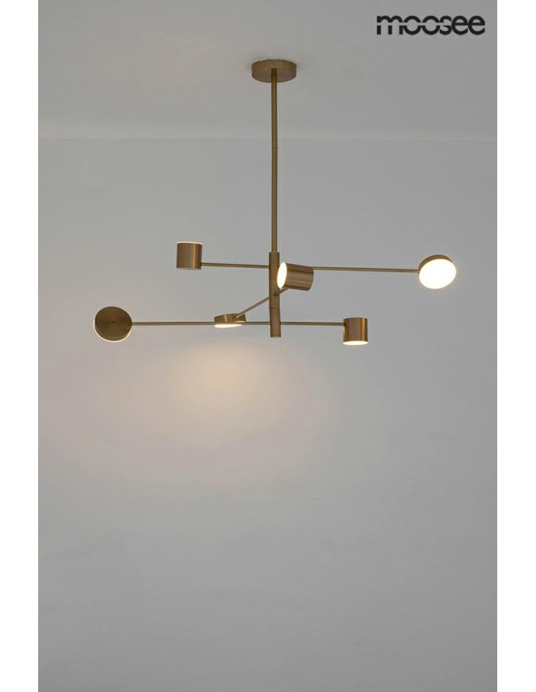 Moosee MOOSEE lampa wisząca PIAZETTA złota (MSE010100124)