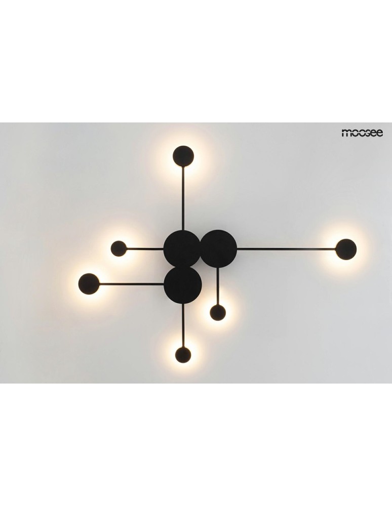 Moosee MOOSEE lampa ścienna SHADOW MULTI czarna (MSE010400213)