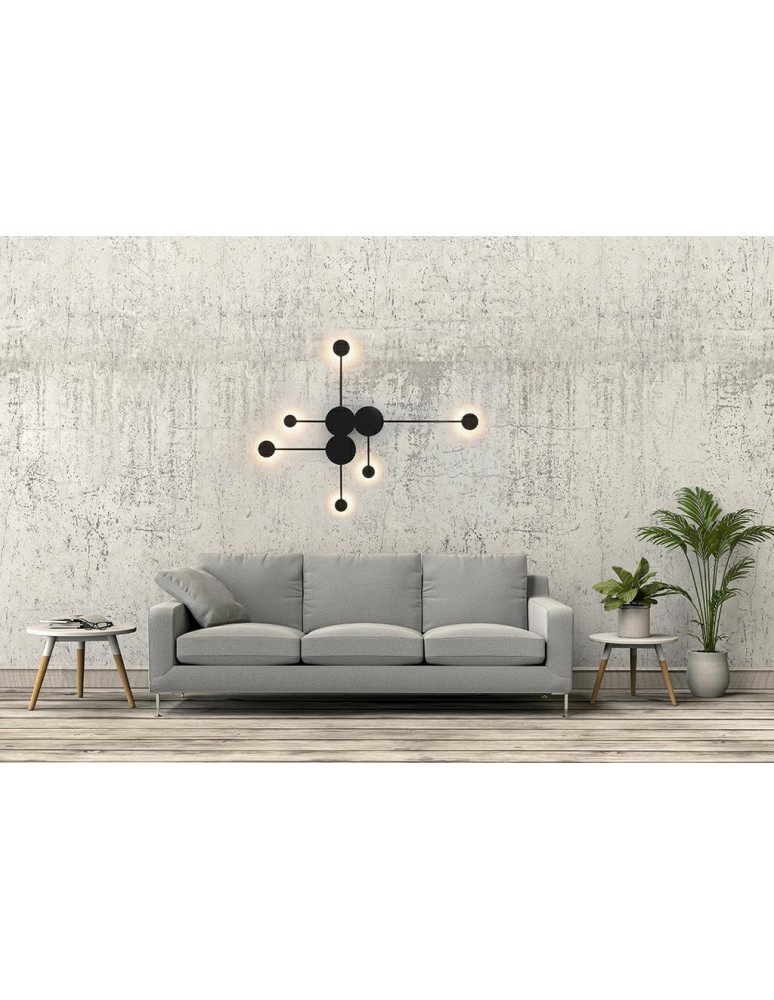 Moosee MOOSEE lampa ścienna SHADOW MULTI czarna (MSE010400213)