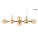 Lampy wiszące - Moosee MOOSEE lampa wisząca ROMEO GOLD złota / bursztynowa (MSE010100171) - product 1