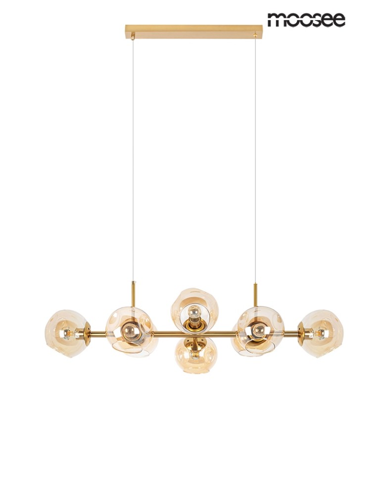 Moosee MOOSEE lampa wisząca ROMEO GOLD złota / bursztynowa (MSE010100171)