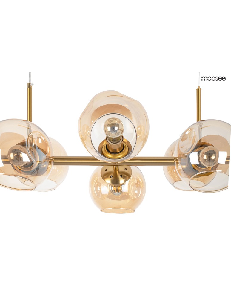 Moosee MOOSEE lampa wisząca ROMEO GOLD złota / bursztynowa (MSE010100171)