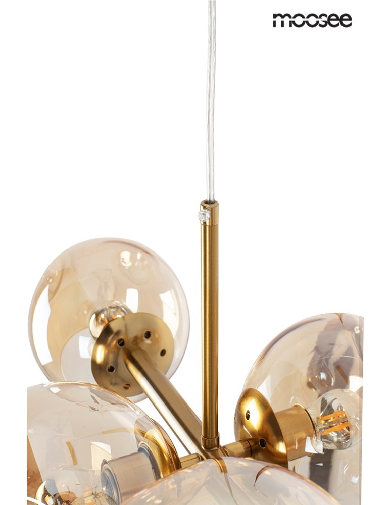 Moosee MOOSEE lampa wisząca ROMEO GOLD złota / bursztynowa (MSE010100171)
