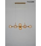 Lampy wiszące - Moosee MOOSEE lampa wisząca ROMEO GOLD złota / bursztynowa (MSE010100171) - product 7