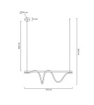 Moosee MOOSEE lampa wisząca SERPIENTE 120 złota (MSE010100178) Moosee MOOSEE lampa wisząca SERPIENTE 120 złota (MSE010100178)
